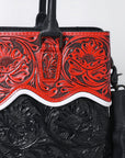 American Darling Tote Beautifully Hand Tooled Genuine Leather Women Bag Western Handbag Purse