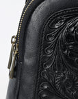 American Darling Large Crossbody Beautifully Hand Tooled Genuine Leather women bag western handbag purse
