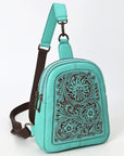 American Darling Sling Hand Tooled Genuine Leather women bag western handbag purse