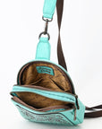 American Darling Sling Hand Tooled Genuine Leather women bag western handbag purse