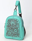 American Darling Sling Hand Tooled Genuine Leather women bag western handbag purse