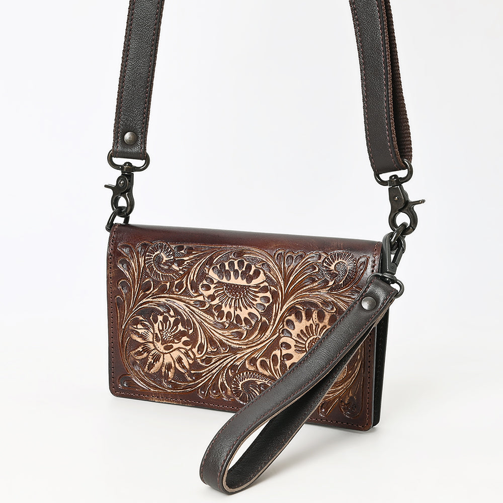 American Darling Wallet Beautifully Hand Tooled Genuine Leather women bag western handbag purse