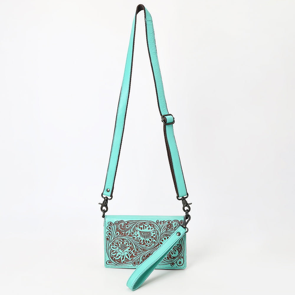 American Darling Wallet Beautifully Hand Tooled Genuine Leather women bag western handbag purse