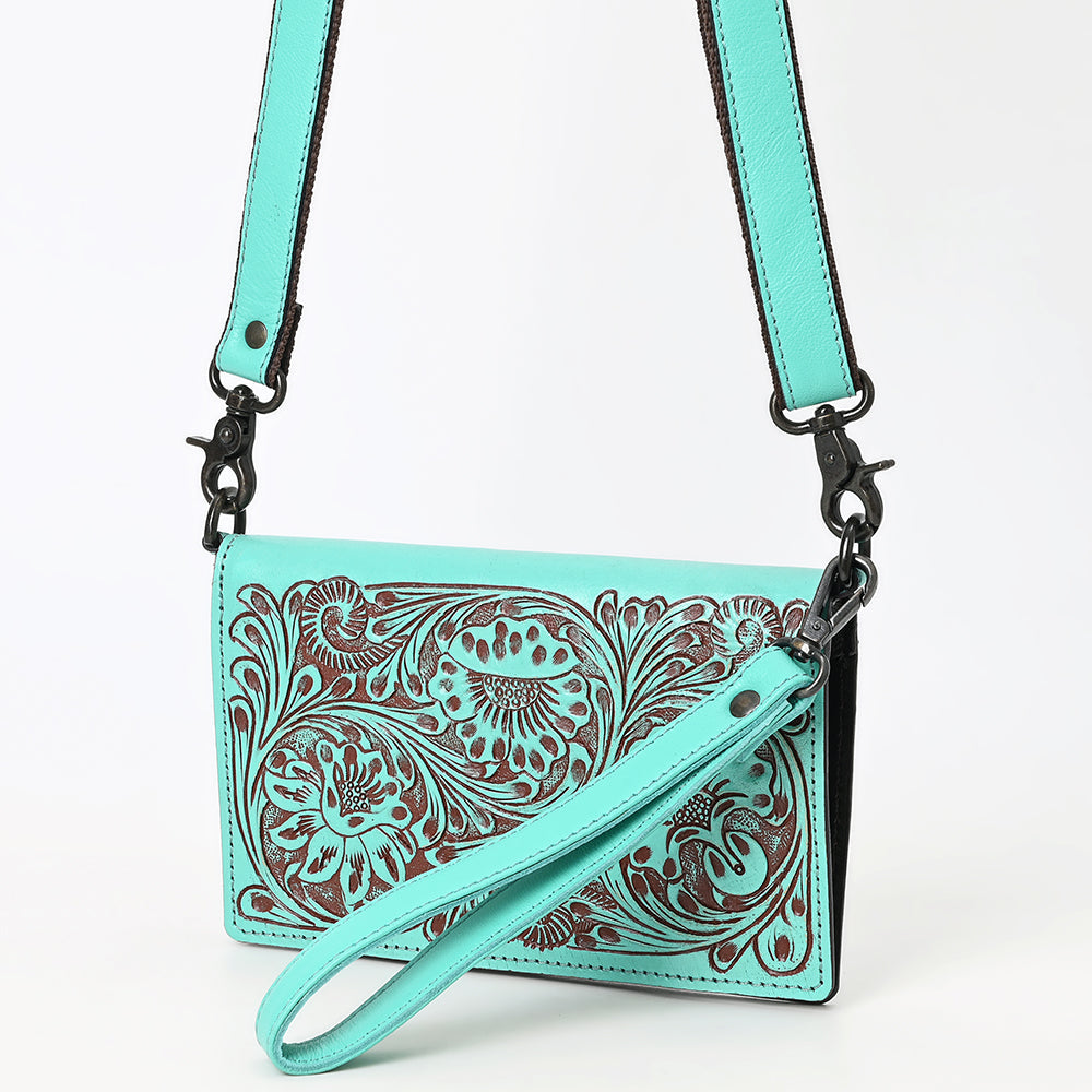 American Darling Wallet Beautifully Hand Tooled Genuine Leather women bag western handbag purse
