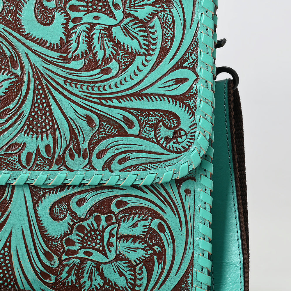 American Darling Crossbody Beautifully Hand Tooled Genuine Leather women bag western handbag purse