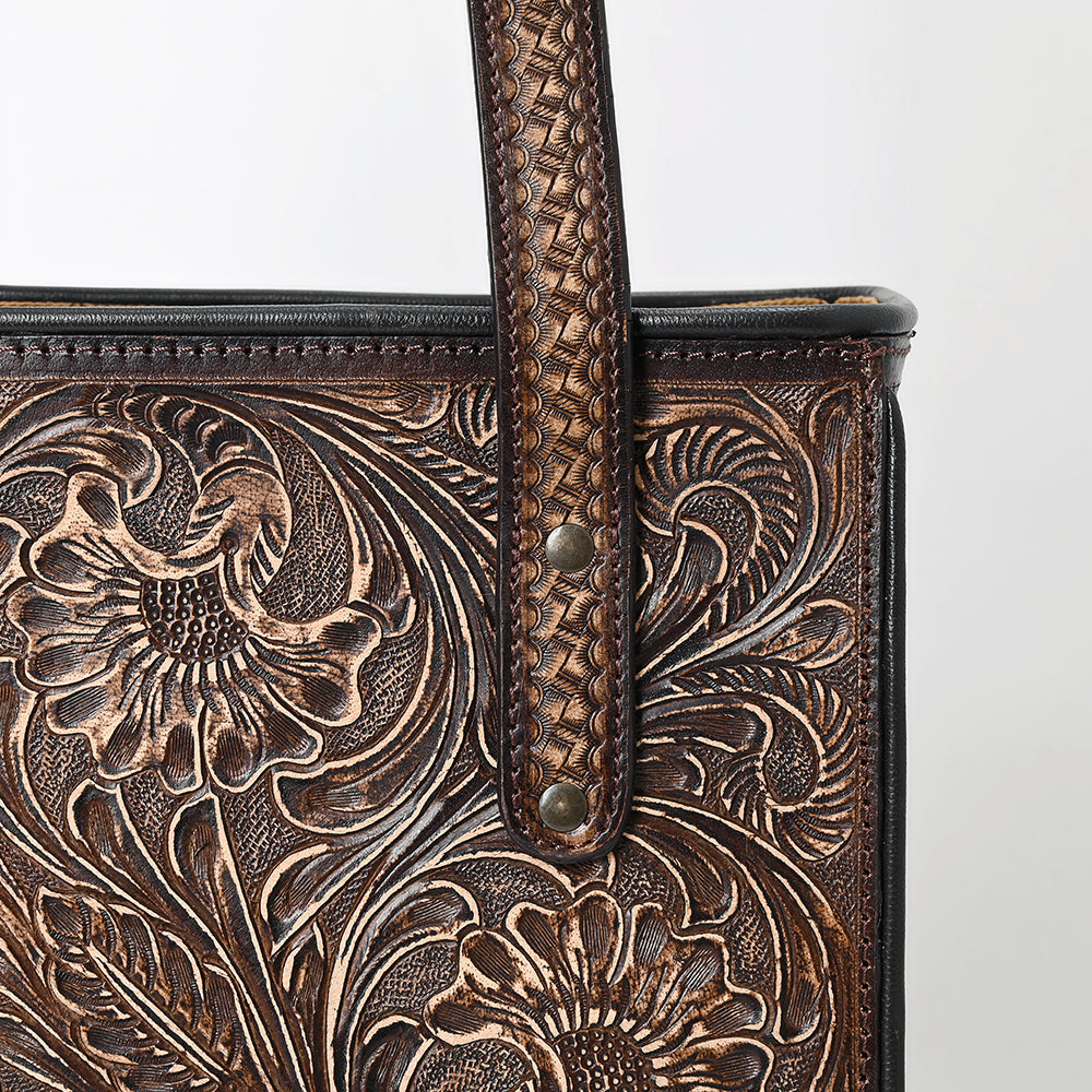 American Darling Tote Beautifully Hand Tooled Genuine Leather women bag western handbag purse
