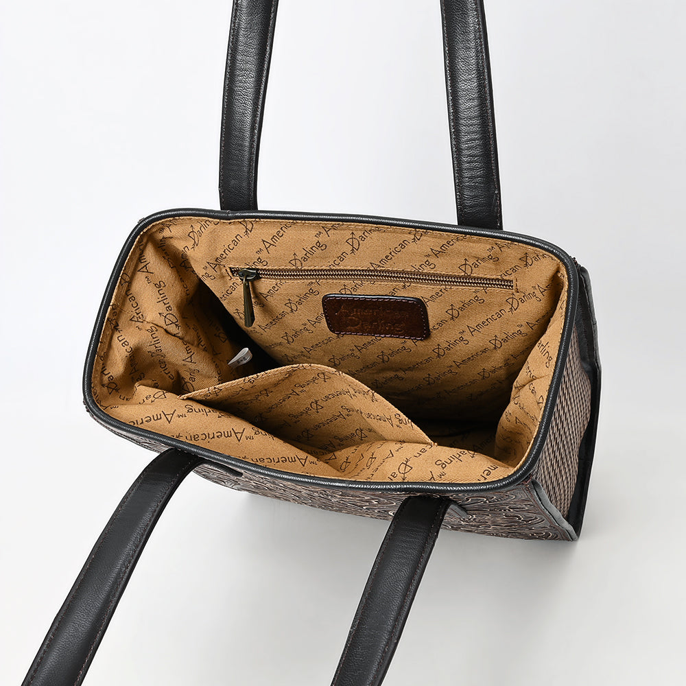 American Darling Tote Beautifully Hand Tooled Genuine Leather women bag western handbag purse