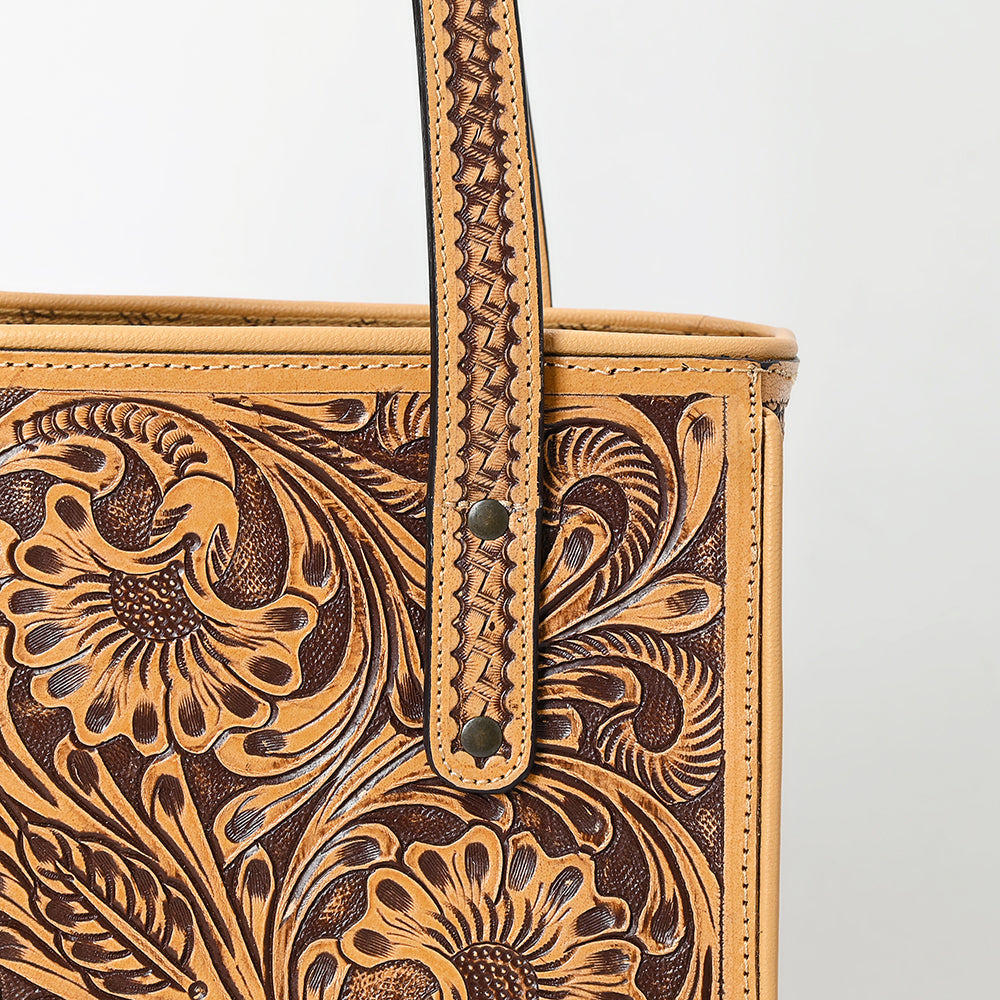 American Darling Tote Beautifully Hand Tooled Genuine Leather women bag western handbag purse