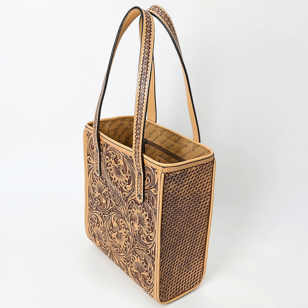 American Darling Tote Beautifully Hand Tooled Genuine Leather women bag western handbag purse