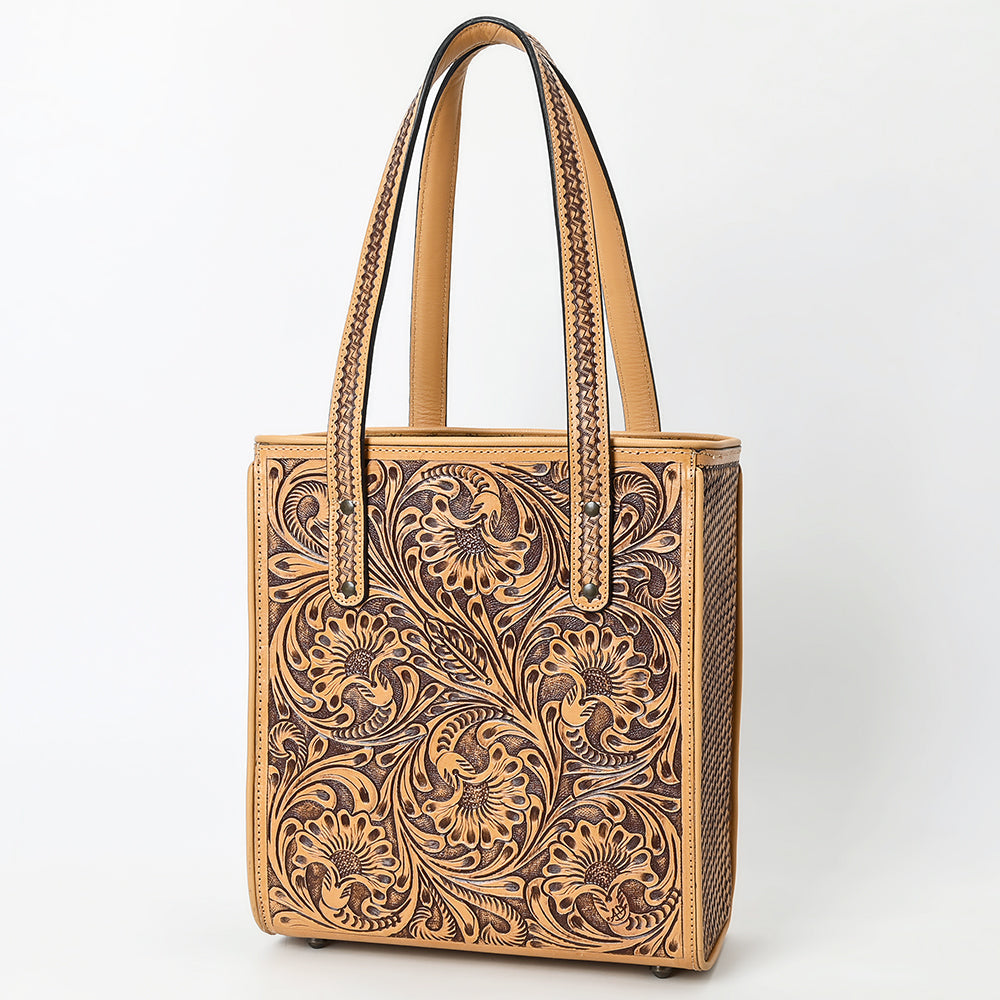 American Darling Tote Beautifully Hand Tooled Genuine Leather women bag western handbag purse