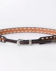 American Darling Hand tooled Hatband Genuine American Leather Western Adjustable Unisex