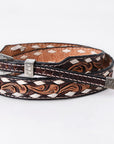 American Darling Hand tooled Hatband Genuine American Leather Western Adjustable Unisex