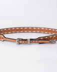 American Darling Hand tooled Hatband Genuine American Leather Western Adjustable Unisex