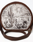 American Darling Canteen Genuine Western Leather Women Bag ADBGM507