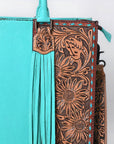 American Darling Tote Beautifully Hand Tooled Genuine Leather Women Bag Western Handbag Purse