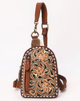 American Darling Hand Curved & Hair On Genuine Leather Sling Bag