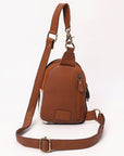 American Darling Hand Curved & Hair On Genuine Leather Sling Bag