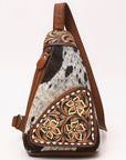 American Darling Hand Curved & Hair On Genuine Leather Sling Bag