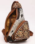 American Darling Hand Curved & Hair On Genuine Leather Sling Bag