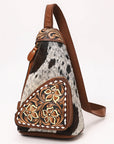 American Darling Hand Curved & Hair On Genuine Leather Sling Bag