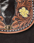 American Darling Cross Body Hand Tooled Suede Genuine Western Leather Women Bag Western Handbag Purse