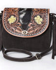 American Darling Cross Body Hand Tooled Suede Genuine Western Leather Women Bag Western Handbag Purse