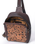 American Darling Sling Hand Tooled Genuine Leather women bag western handbag purse