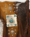 American Darling Crossbody Hair On Genuine Leather Women Bag Western Handbag Purse | for Cute
