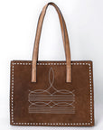 American Darling Tote Genuine Western Suede Leather women bag