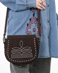 American Darling Cross Body Suede Genuine Western Leather Women Bag Western Handbag Purse