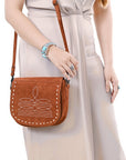 American Darling Cross Body Suede Genuine Western Leather Women Bag Western Handbag Purse