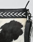 American Darling Hair On Genuine Leather Crossbody Bag