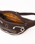 American Darling Suede Bag Genuine Leather Fanny Pack Bag