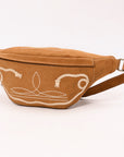 American Darling Suede Bag Genuine Leather Fanny Pack Bag