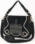 ADBGA670A Crossbody Genuine Western Suede Leather women bag