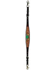 Bar H Equine American Leather Horse Saddle Tack One Ear Headstall | Breast Collar | Browband Headstall | Wither Strap | Tack Set for Horses Tropical Cacti Cactus Daffodil Collection