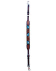 Bar H Equine American Leather Horse Saddle Tack One Ear Headstall | Breast Collar | Browband Headstall | Wither Strap | Tack Set for Horses Turquoise Bloom BER111