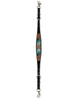 Bar H Equine American Leather Horse Saddle Tack One Ear Headstall | Breast Collar | Browband Headstall | Wither Strap | Tack Set for Horses BER117