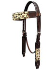 Bar H Equine Premium Hand Tooled Leather Stainless Steel Hardware Breast Collar Brown