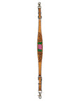 Bar H Equine Belle Unicorn Leather One Ear Headstall Tan