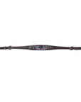 Bar H Equine American Leather Horse Saddle Tack One Ear Headstall | Breast Collar | Browband Headstall | Wither Strap | Tack Set for Horses BER170