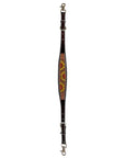 Bar H Equine Genuine Western American Leather Horse Premium Headstall & Breast Collar Set