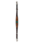Bar H Equine Genuine Western American Leather Horse Premium Headstall & Breast Collar Set