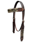 Bar H Equine Western Horse Genuine American Leather Wither Straps Breast Collar Set