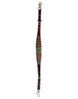 Bar H Equine Genuine Western American Leather Horse Premium Headstall & Breast Collar Set
