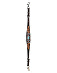 Bar H Equine Genuine Western American Leather Horse Premium Headstall & Breast Collar Set