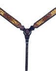 Bar H Equine American Leather Horse Saddle Tack One Ear Headstall | Breast Collar | Browband Headstall | Wither Strap | Tack Set BER238
