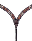 Bar H Equine American Leather Horse Saddle Tack One Ear Headstall | Breast Collar | Browband Headstall | Wither Strap | Tack Set BER240