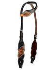 BAR H EQUINE Western Leather Horse Premium Headstall & Breast Collar Set