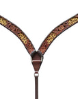 Bar H Equine American Leather Horse Saddle Tack One Ear Headstall | Breast Collar | Browband Headstall | Wither Strap | Tack Set BER249